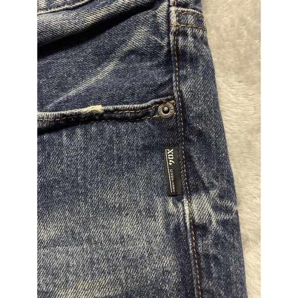 IZZUE IZ-X04-ARMY Frayed Edges Men’s Buttonfly Slim Fit  Jeans Size 36x31 - Picture 9 of 14